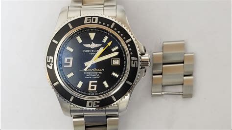 how to adjust a breitling watch bracelet|Breitling stainless steel bracelet.